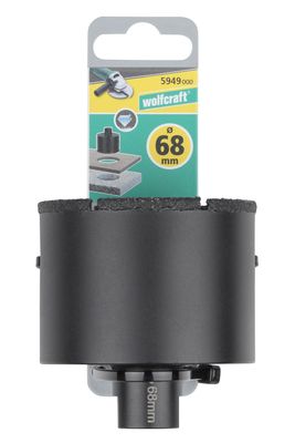 Trépan diamant pour meuleuse spécial carrelage diamètre 68 mm WOLFCRAFT