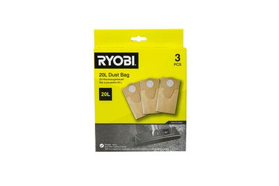 Sacs pour aspirateur 20l par 3 pièces RYOBI