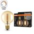 Lot de 2 ampoules LED dimmable G95 globe 6,5W = 725 lumens blanc chaud - VINTAGE 1906 LEDVANCE