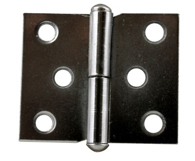 Paumelles de meuble acier nickelé 50 x 40 mm pour porte gauche par 2 CIME