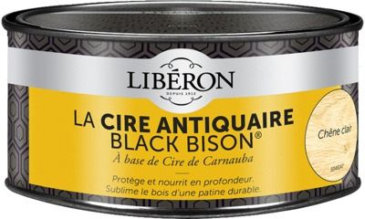 Cire antiquaire en pâte "Black Bison" chêne clair 500 ml LIBERON