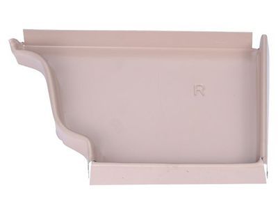 Talon corniche droit aluminium beige rosé pour gouttière SCOVER PLUS