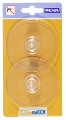 Adaptateurs STATIC-LOC transparents pour fixation gammes style et premium par 2 WENKO