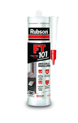 Mastic pro FT101 joint-fissure-colle transparent 280 ml RUBSON