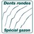 Balai à gazon fil rond 20 dents manche bois LEBORGNE