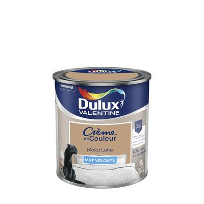 Peinture Crème de Couleur Moka Latté mat 500 ml - DULUX VALENTINE