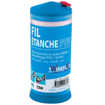 Fil étanche PTFE, bobine de 175m INTERPLAST