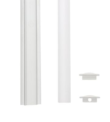 Profilé de ruban LED blanc 1m encastrable GEFOM