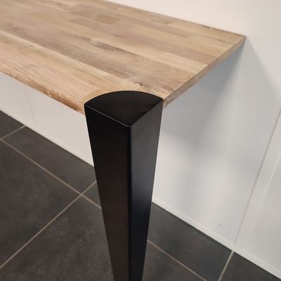 Pied étau noir cornière profilé pour table hauteur 73 cm MOTTEZ