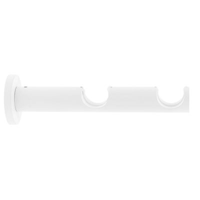 Support tige double easy fix longueur 95-175 mm diam 28 mm Finition Blanc - MOBOIS