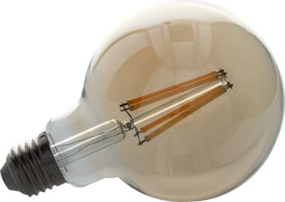 Ampoule LED globe 95 mm ambrée 6W 720 lumens dimmable blanc chaud - ARLUX