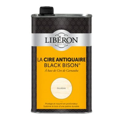 Cire antiquaire Black Bison incolore 1 l LIBERON