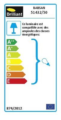 Réglette LED E14 4x3,5W BABSAN BRILLIANT
