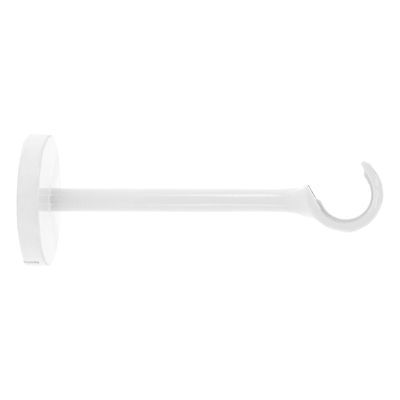 Support ouvert easy fix longueur 120 mm diam 20 mm Finition Blanc brillant par 2 - MOBOIS