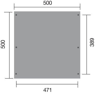 Carport double -  616 - 500 x 500 cm Livraison gratuite domicile WEKA