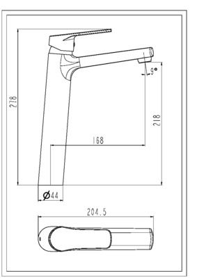 Robinet de salle de bain Or Full Haut - ESSEBAGNO