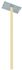 Pied de boîte aux lettres cylindrique beige hauteur 115 cm BURG-WÄCHTER