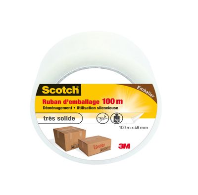 Adhésif emballage transPARENT 100m x 48 mm 3M