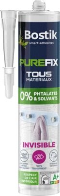 Colle Purefix Invisible cartouche de 290 ml BOSTIK