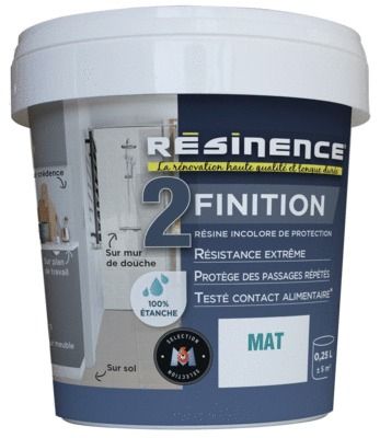 Résine transparente de protection mat 250 ml RESINENCE