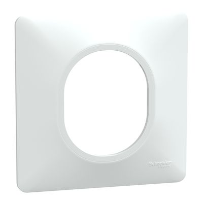 Plaque de finition 1 poste blanc - Ovalis SCHNEIDER ELECTRIC