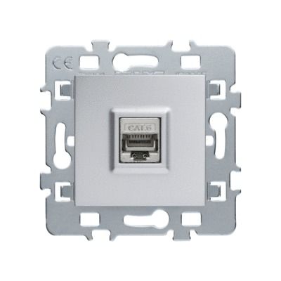 Prise RJ45 multimédia finition Silver - Casual DEBFLEX