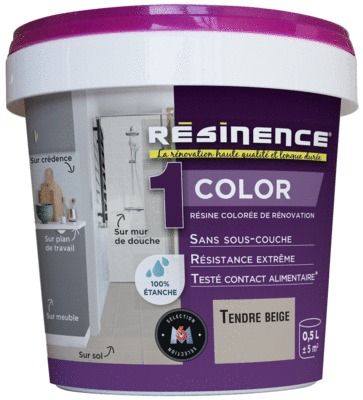 Résine de rénovation COLOR tendre beige 500 ml RESINENCE