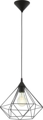 Suspension métal noir E27 60W Ø35,5 cmTARBES - EGLO