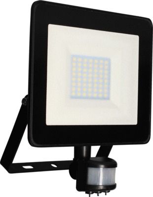 Projecteur extérieur KREON avec détecteur noir IP 44 4000 K blanc froid 4300 lumens - ARLUX