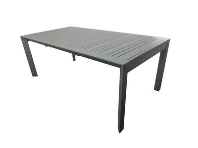 Table de jardin en aluminium à ouverture manuelle Capucine L 200 / 300 x l 100 x H 75 cm