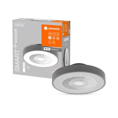 Plafonnier ventilateur connecté blanc et gris SMART LEDVANCE