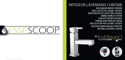 Mitigeur de lave-mains Scoop chromé ESSEBAGNO