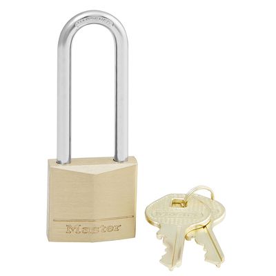 Cadenas à clés largeur 30 mm en laiton avec anse haute 64 mm MASTER LOCK