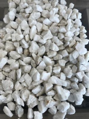 Gravillon décoratif quartz blanc 25 kg PRADIER ECOBATI