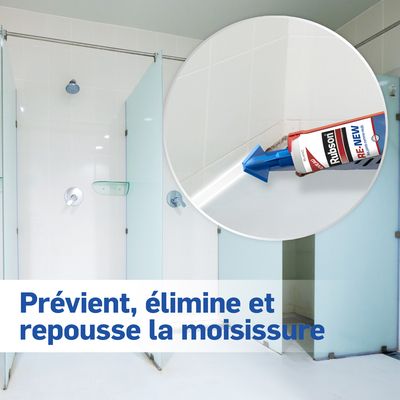 Mastic rénovation d'étanchéité cuisine et bains Re-new blanc 280 ml RUBSON