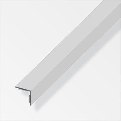 Cornière égale adhésive en PVC 20 X 20 mm argent 2,5 m ALFER