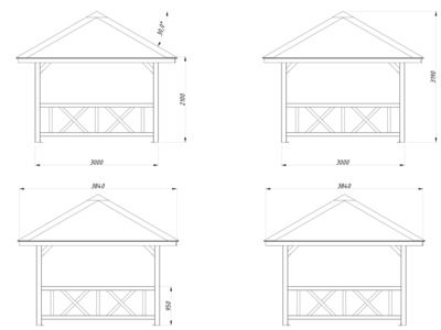 Abri de jardin Bianca SET 1 Marron 8,3 m2 Traité marron PALMAKO Livraison incluse domicile